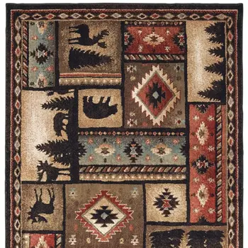 2' X 3' Gold and Ivory Power Loom Area Rug