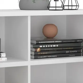 Modern White And Natural Two Door Buffet