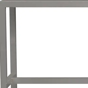 44" Silver Iron Bench