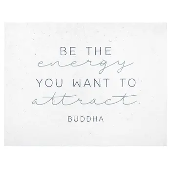 24" X 30" White Be The Energy Hanging Text Wall Decor