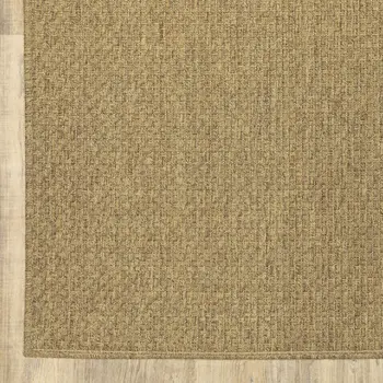 8' X 11' Tan Indoor Outdoor Area Rug