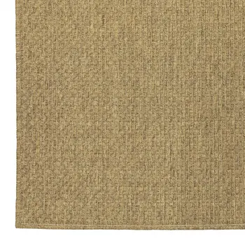 8' X 13' Tan Indoor Outdoor Area Rug