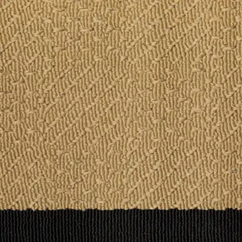 8' X 8' Beige And Black Round Indoor Outdoor Area Rug