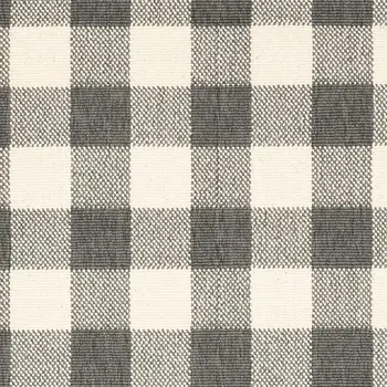 8' Gray And Ivory Indoor Outdoor Runner Rug