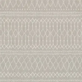 8' X 10' Gray And Ivory Indoor Outdoor Area Rug