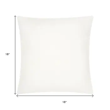 18" White Square Throw Pillow Insert