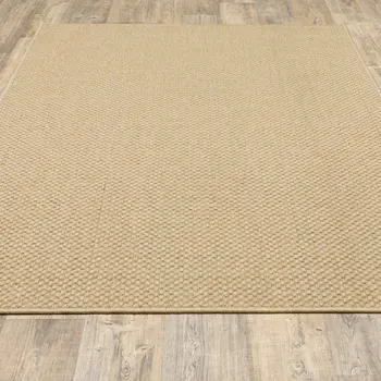 2' X 4' Beige Indoor Outdoor Area Rug