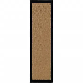2' X 3' Beige And Black Indoor Outdoor Area Rug