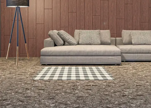 2' X 4' Gray And Ivory Indoor Outdoor Area Rug
