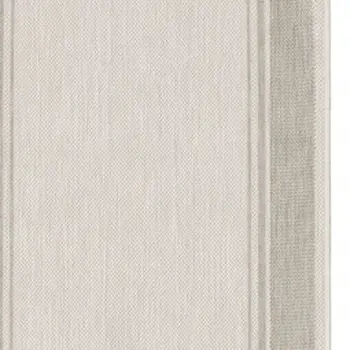 3' X 6' Gray And Ivory Indoor Outdoor Runner Rug