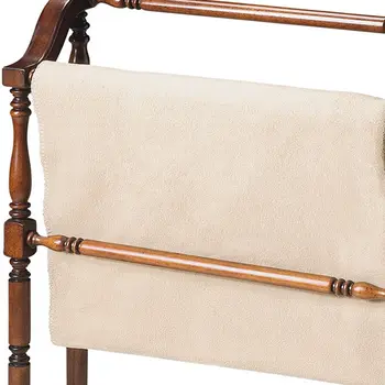 Vintage Deep Cherry Blanket Stand