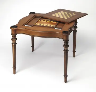 32" Brown Solid Wood Square Coffee Table