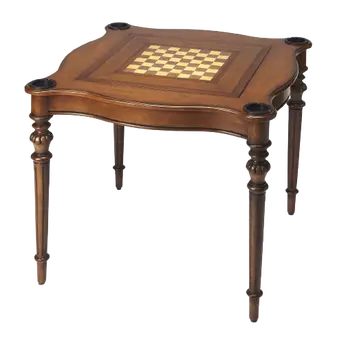 32" Brown Solid Wood Square Coffee Table