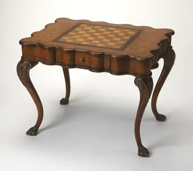 39" Brown Wood Coffee Table With Drawer