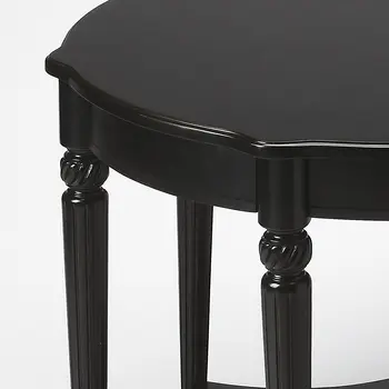 28" Brown Wood Round Coffee Table With Shelf