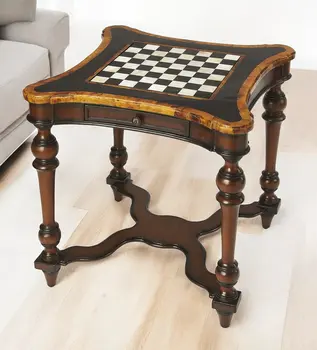 28" Brown Wood Square Coffee Table With Drawer