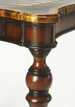 28" Brown Wood Square Coffee Table With Drawer