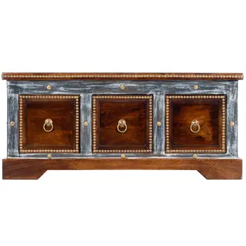 39" Brown Wood Coffee Table