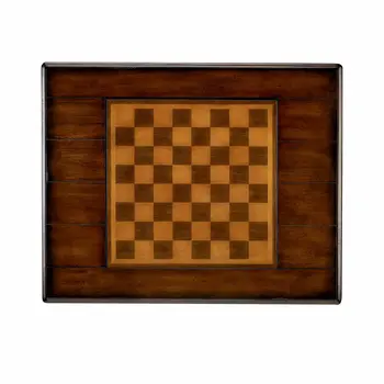 29" Brown and Dark Brown Wood Square Coffee Table With Drawer