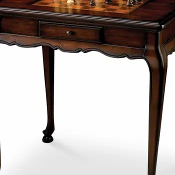 29" Brown and Dark Brown Wood Square Coffee Table With Drawer