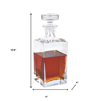 European Mouth Blown Lead Free Crystal Liquor Decanter
