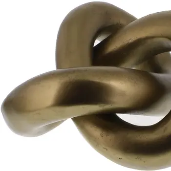 5" Brass Gold Metal Knot Sculpture