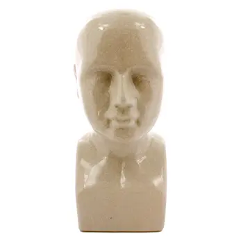 Jumbo White Ceramic Bust Sculpture