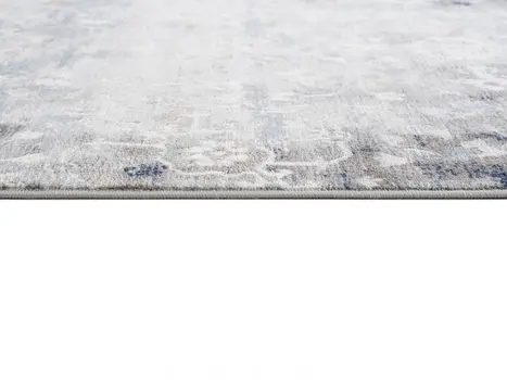2' X 3' Navy And Beige Distressed Vines Scatter Rug