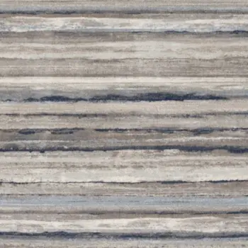 8' Blue Striped Runner Rug