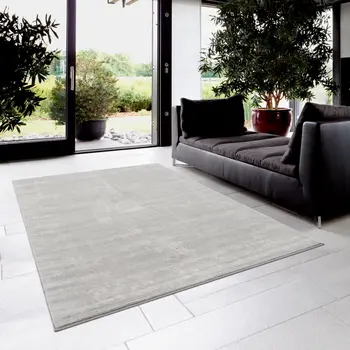 4' X 6' Modern Gray Distressed Area Rug