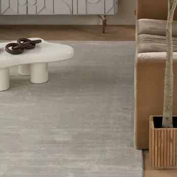 4' X 6' Modern Gray Distressed Area Rug