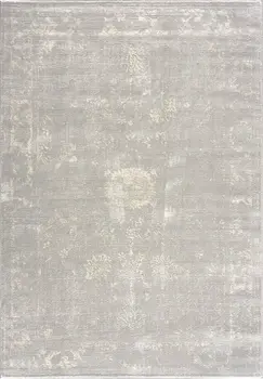 4' X 6' Modern Gray Distressed Area Rug