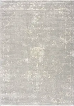 4' X 6' Modern Gray Distressed Area Rug