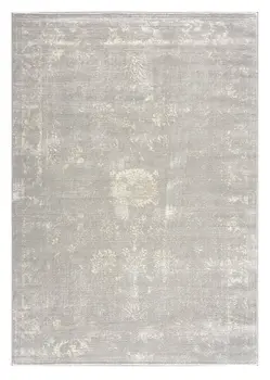 5' X 8' Modern Gray Distressed Area Rug
