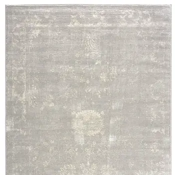 5' X 8' Modern Gray Distressed Area Rug