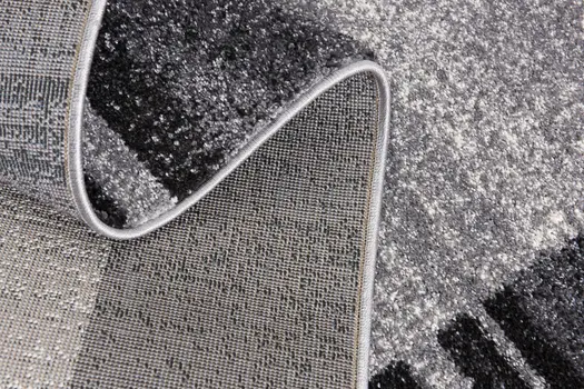 8' X 11' Gray Modern Bordered Area Rug