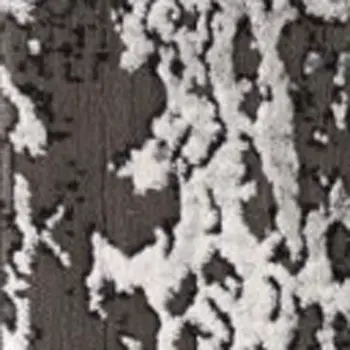 6' X 9' Gray Abstract Dhurrie Area Rug