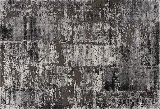 6' X 9' Gray Abstract Dhurrie Area Rug