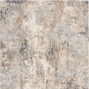 5' X 8' Beige And Ivory Abstract Area Rug