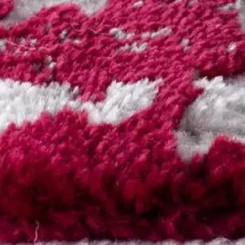 8' X 10' Red and Gray Modern Abstract Area Rug