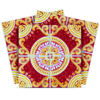 8" X 8" Golden Ruby Removable  Peel And Stick Tiles