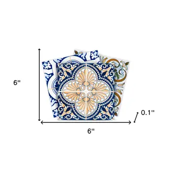 6" X 6" Dianna Mutli Mosaic Peel And Stick Tiles