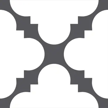7" X 7" Dark Gray And White Tri Peel And Stick Tiles