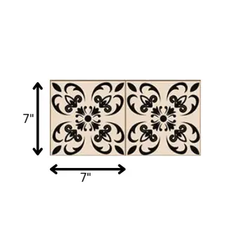 7" X 7" Mini Orchid Peel And Stick Removable Tiles