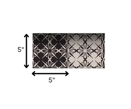 5" X 5" The Clover Peel And Stick Removable Tiles
