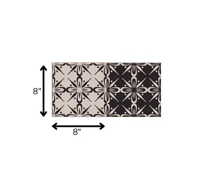 8" X 8" The Clover Peel And Stick Removable Tiles