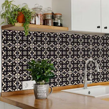 6" X 6" Black Sheep Peel And Stick Removable Tiles
