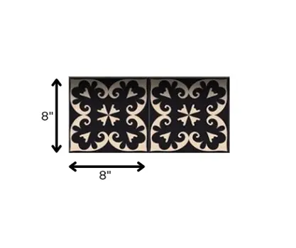 8" X 8" Black Sheep Peel And Stick Removable Tiles