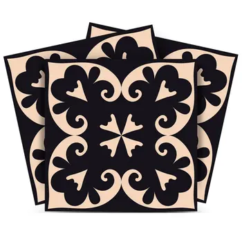 8" X 8" Black Sheep Peel And Stick Removable Tiles