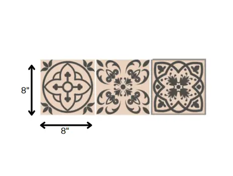 8" X 8" Espresso Brown Mosaic Peel And Stick Removable Tiles